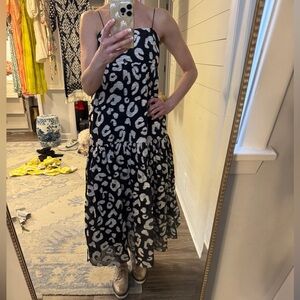 Hunter Bell dress size small worn- zips up back. Lined and heavy material